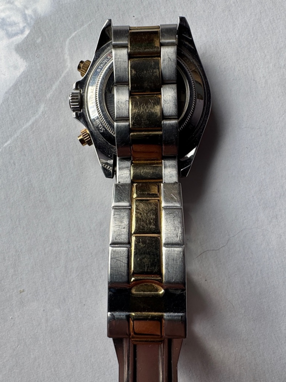 Stauer Two-Tone Blue Dial Men's Watch - Picture 6 of 7